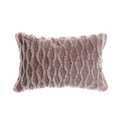 Curves Sculpted Shearling Pillow by Homelosophy