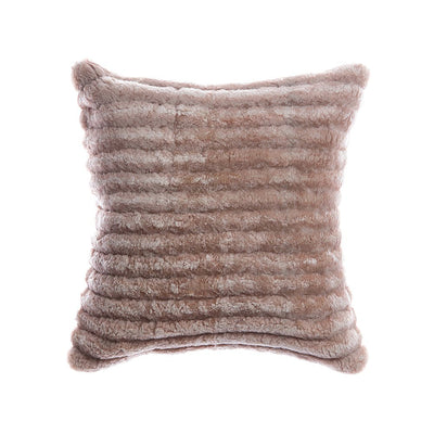 Shearling Striped Ultra Soft Pillow by Homelosophy