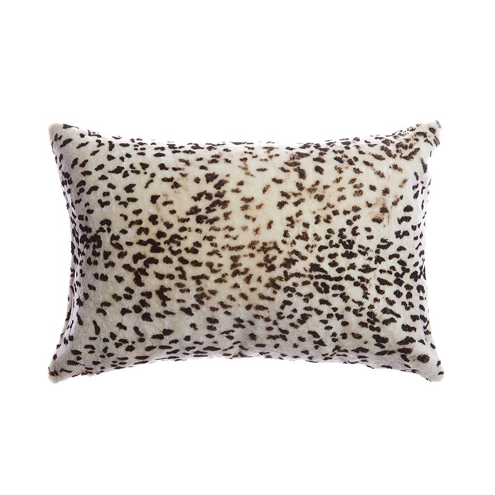 Shearling Leopard Square Pillow by Homelosophy