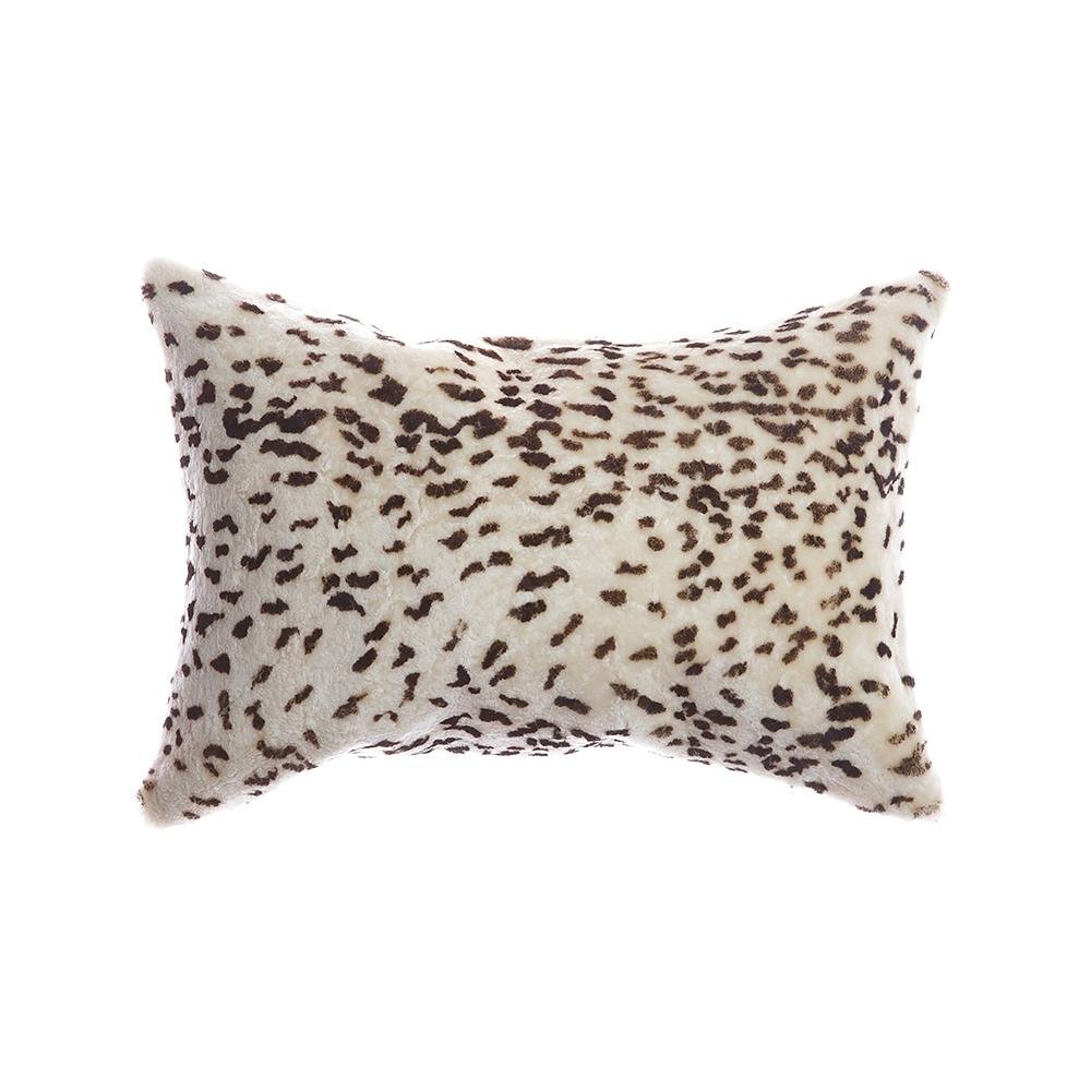 Shearling Leopard Lumbar Pillow by Homelosophy