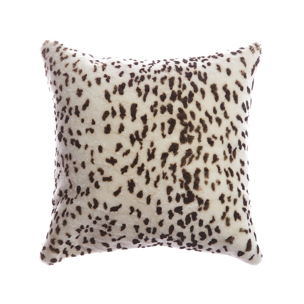 Shearling Leopard Square Pillow by Homelosophy