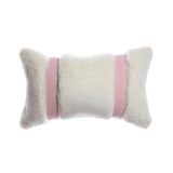Shearling & Leather Lumbar Pillow by Homelosophy