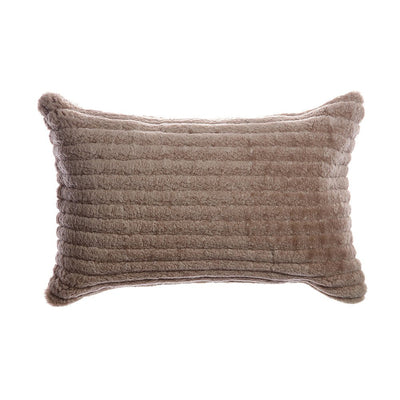 Shearling Striped Ultra Soft Pillow by Homelosophy