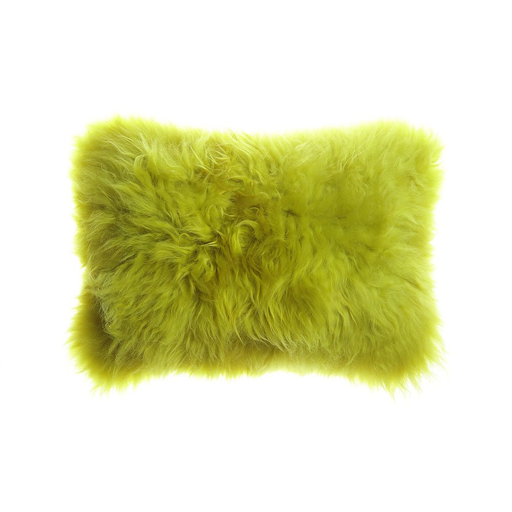 Sheepskin Fur Pillow by Homelosophy