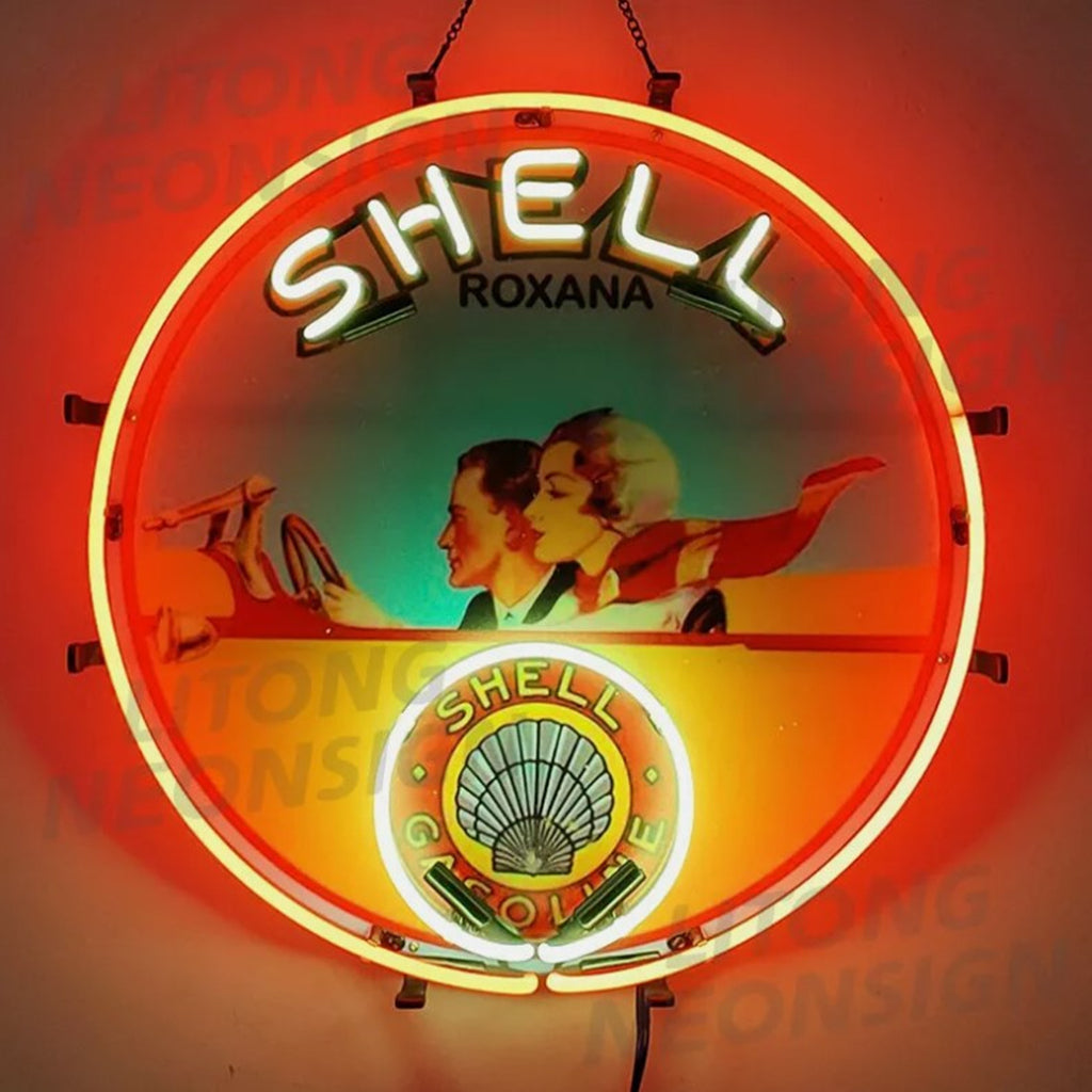 Shell Gasoline Roxana Neon Signs by Neon Signs Land - main product image for Resin Society