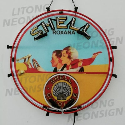 Shell Gasoline Roxana Neon Signs by Neon Signs Land - product image 3 for Resin Society