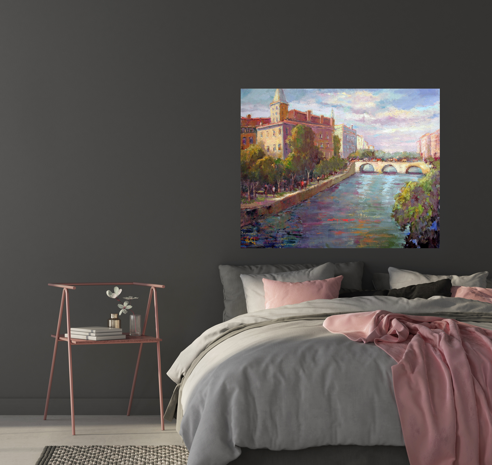 Shrimp Boat Artist Enhanced Canvas Print by John Beard Collection - product image 3 for Resin Society