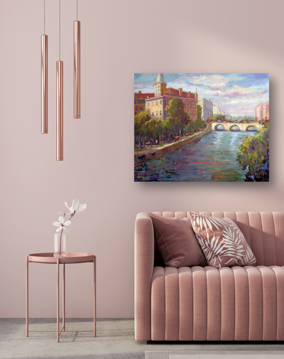 Shrimp Boat Artist Enhanced Canvas Print by John Beard Collection - product image 4 for Resin Society