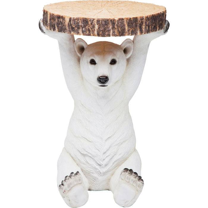 Side Table Animal Polar Bear Ø37cm by DEKOR - main product image for Resin Society