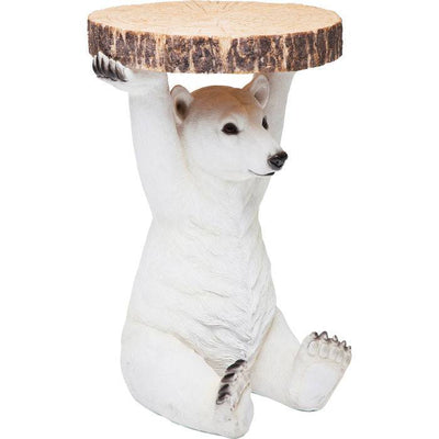 Side Table Animal Polar Bear Ø37cm by DEKOR - product image 2 for Resin Society