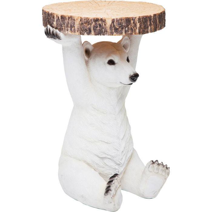 Side Table Animal Polar Bear Ø37cm by DEKOR - product image 2 for Resin Society