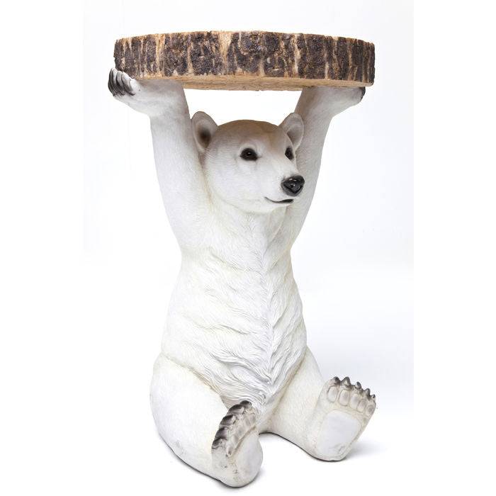 Side Table Animal Polar Bear Ø37cm by DEKOR - product image 3 for Resin Society