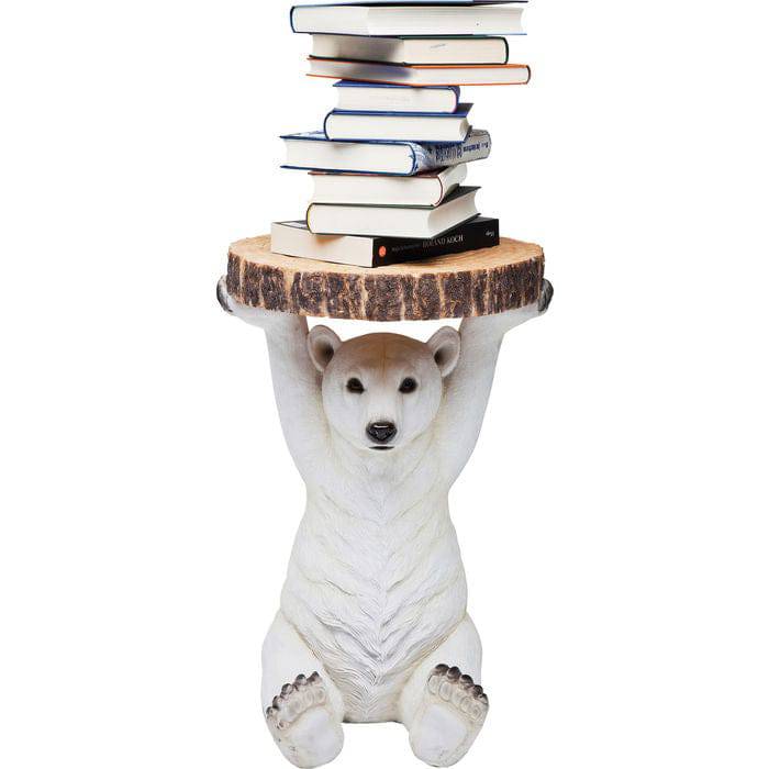 Side Table Animal Polar Bear Ø37cm by DEKOR - product image 4 for Resin Society