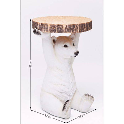 Side Table Animal Polar Bear Ø37cm by DEKOR - product image 5 for Resin Society