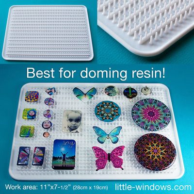 Large Silicone Doming Tray for Resin Jewelry and Art by Little Windows Brilliant Resin and Supplies - Resin Society