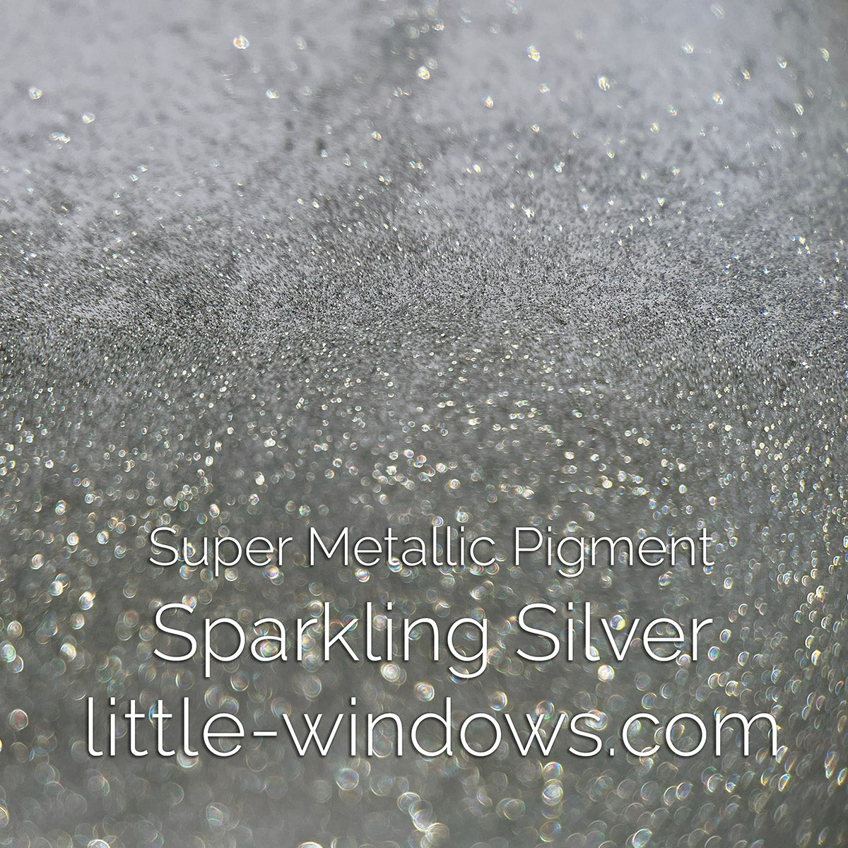 Super Metallic Pigment - Sparkling Silver 25g by weight detail image - Resin Society