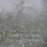 Super Metallic Pigment - Sparkling Silver 25g by weight detail image - Resin Society