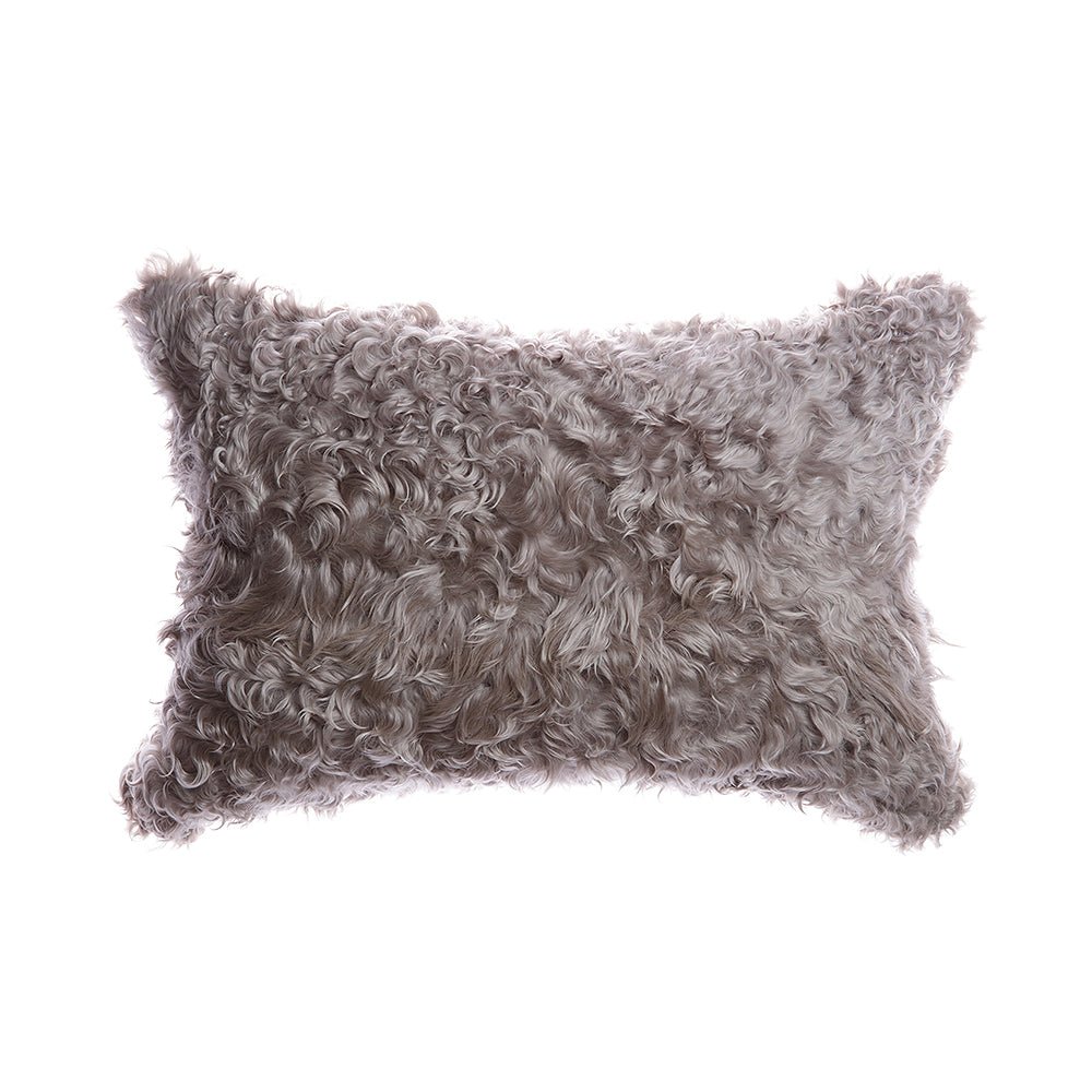 Curly Goat Fur Pillow by Homelosophy