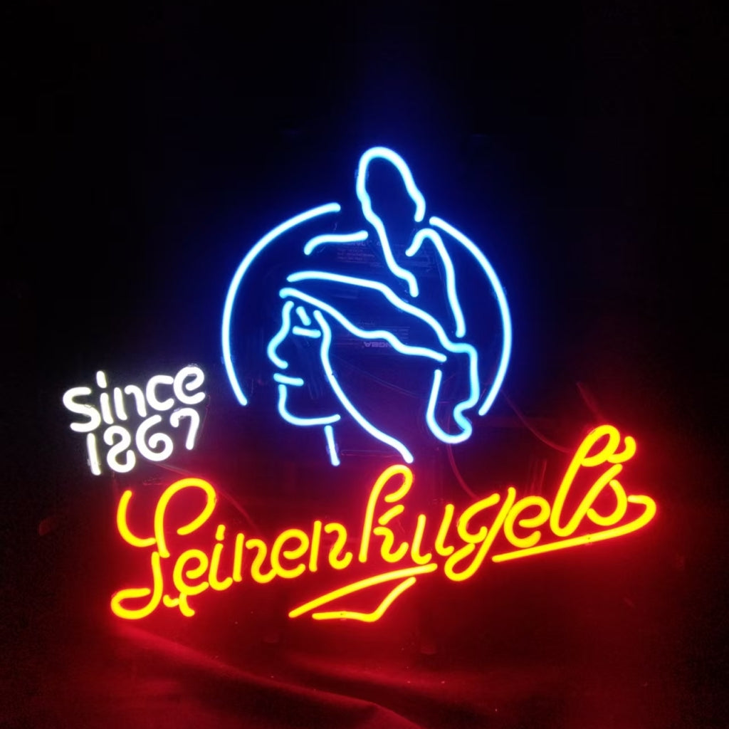 Leinenkugel's Beer Since 1867 Neon Sign lit in a room