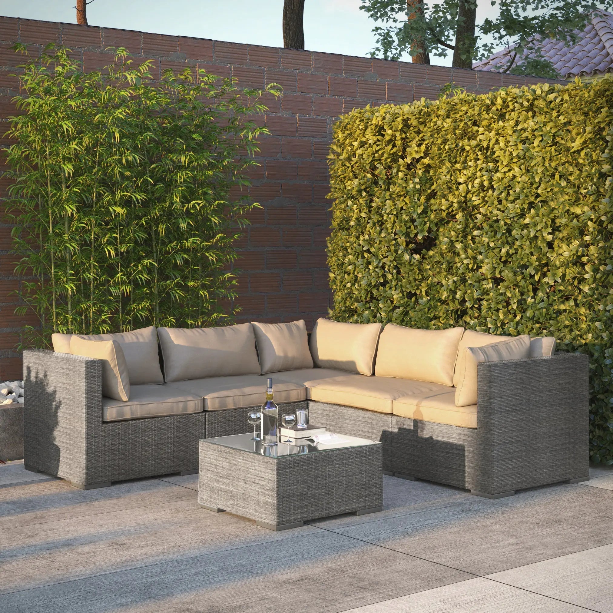 Sino Wicker Sofa Set by Fire Sense/Balkene Home - product image 2 for Resin Society