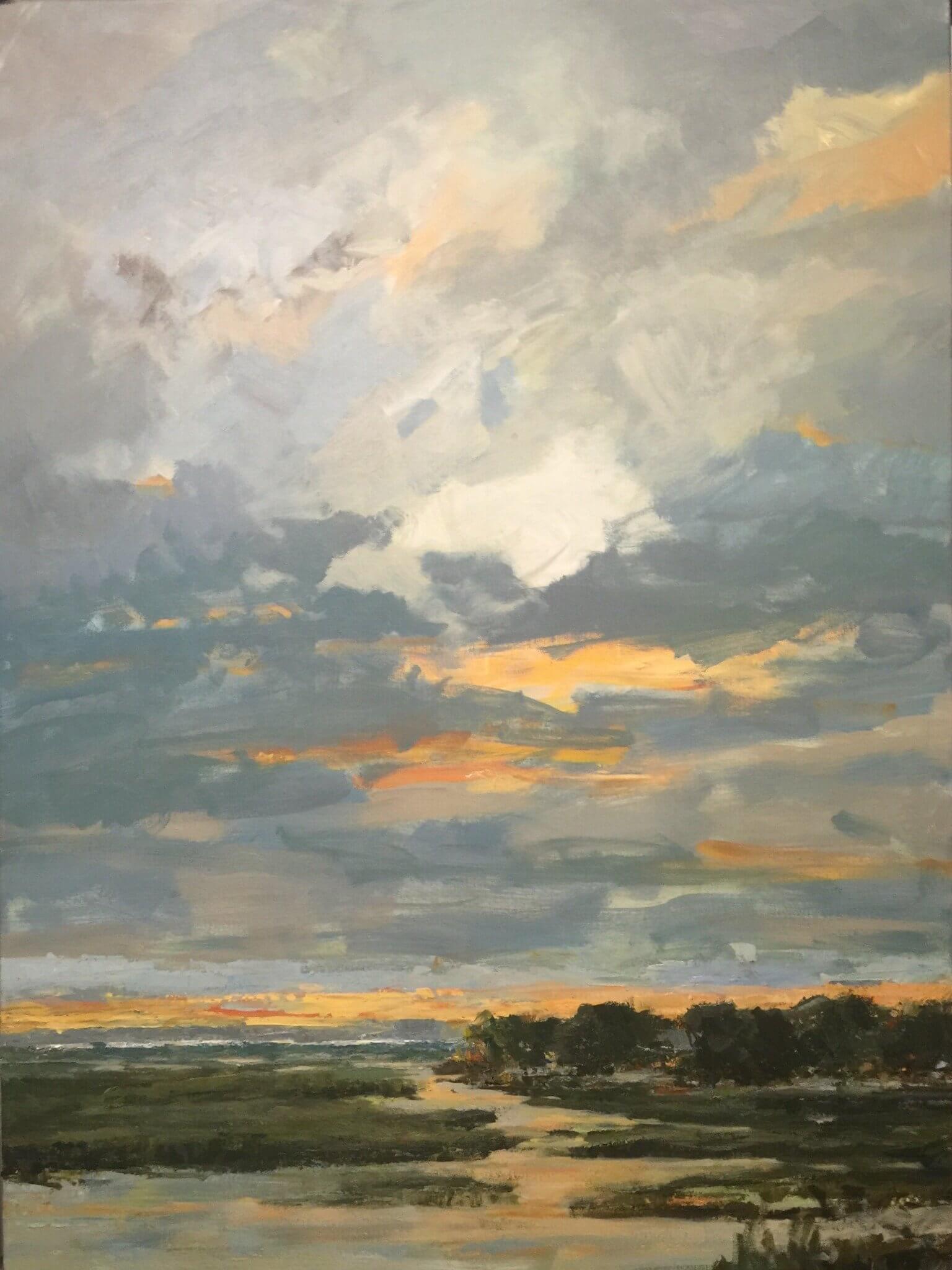 Skyfire Artist Enhanced Canvas Print by John Beard Collection - main product image for Resin Society