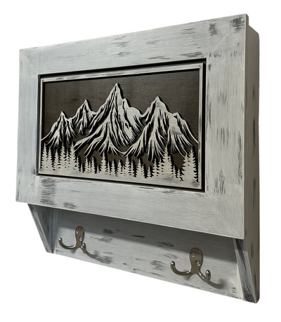 Hidden Gun Safe Coat Rack Snow Mountain Wall Decoration Concealed Shelf by Bellewood Designs - product image 15 for Resin Society