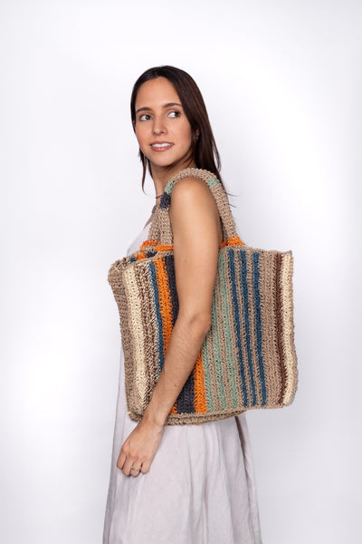 Solana Macrame Jute Tote