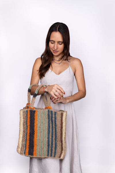 Solana Macrame Jute Tote