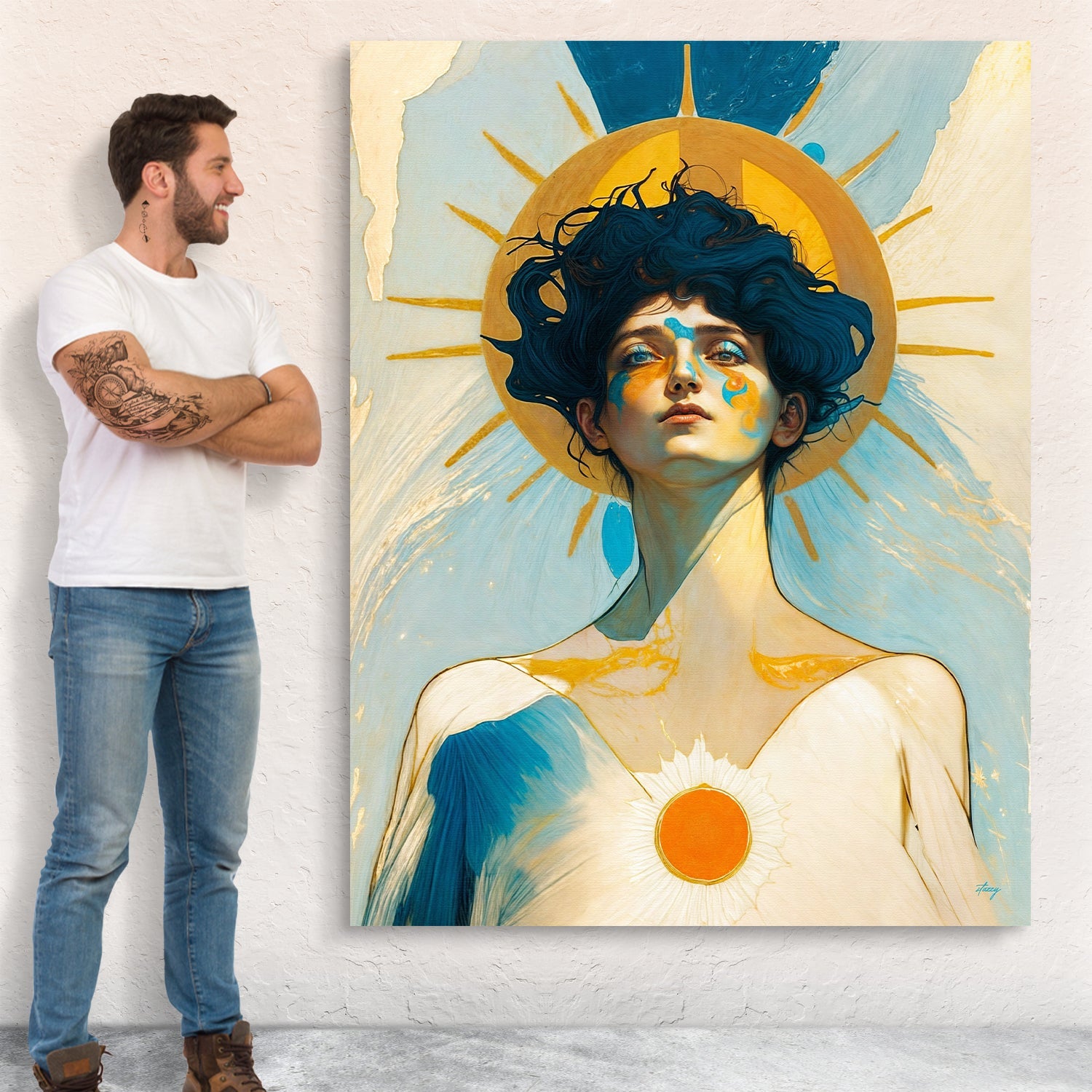 Canvas Print: "Solar Serenity II" by Tailored Canvases - product image 2 for Resin Society