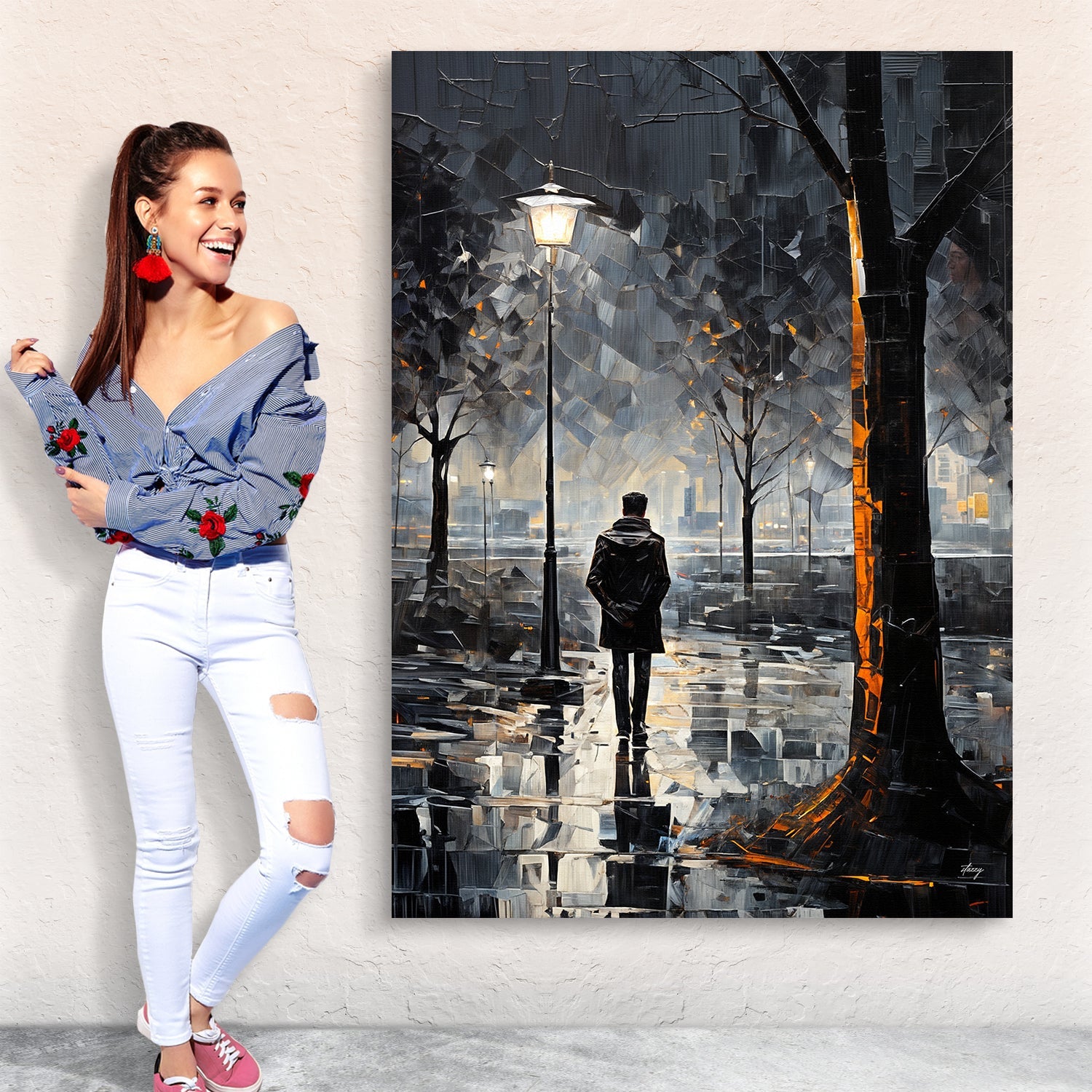 Canvas Print: "Solitary Reflection" by Tailored Canvases - product image 5 for Resin Society