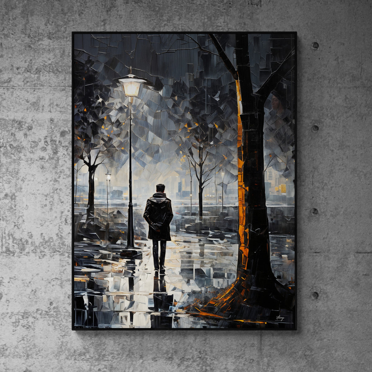 Canvas Print: "Solitary Reflection" by Tailored Canvases - main product image for Resin Society