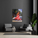 Spanish Dancer Artist Enhanced Canvas Print by John Beard Collection - product image 2 for Resin Society