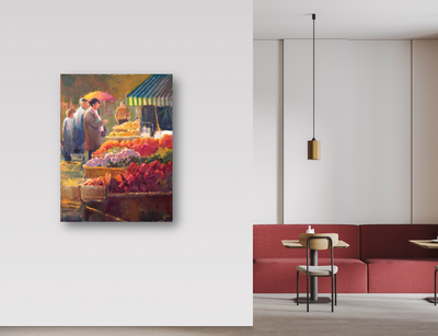 Spanish Market Artist Enhanced Canvas Print by John Beard Collection - product image 2 for Resin Society