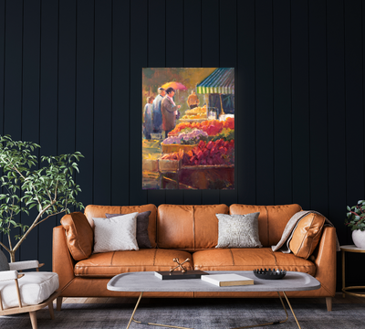 Spanish Market Artist Enhanced Canvas Print by John Beard Collection - product image 3 for Resin Society