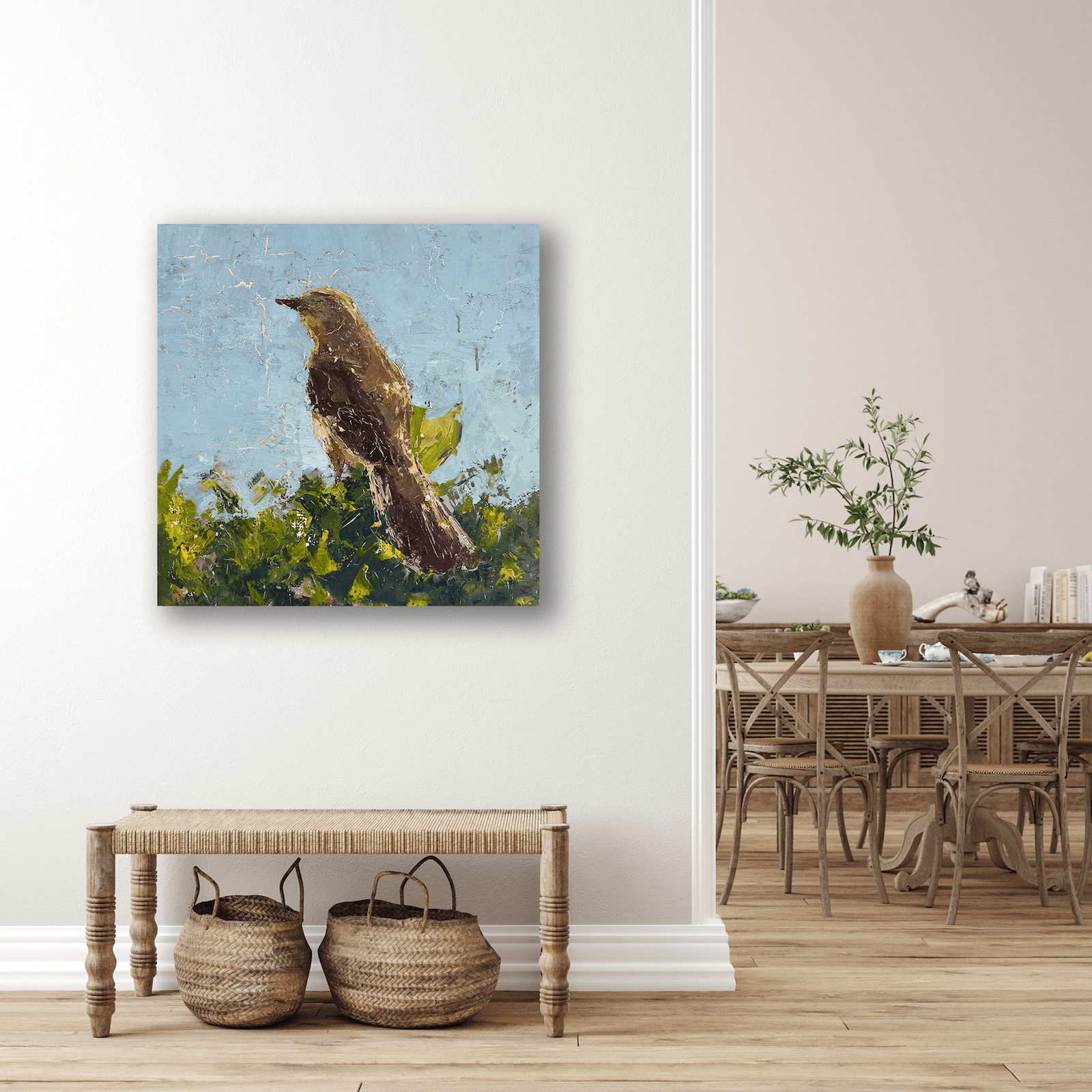 Sparrow Artist Enhanced Canvas Print by John Beard Collection - product image 4 for Resin Society