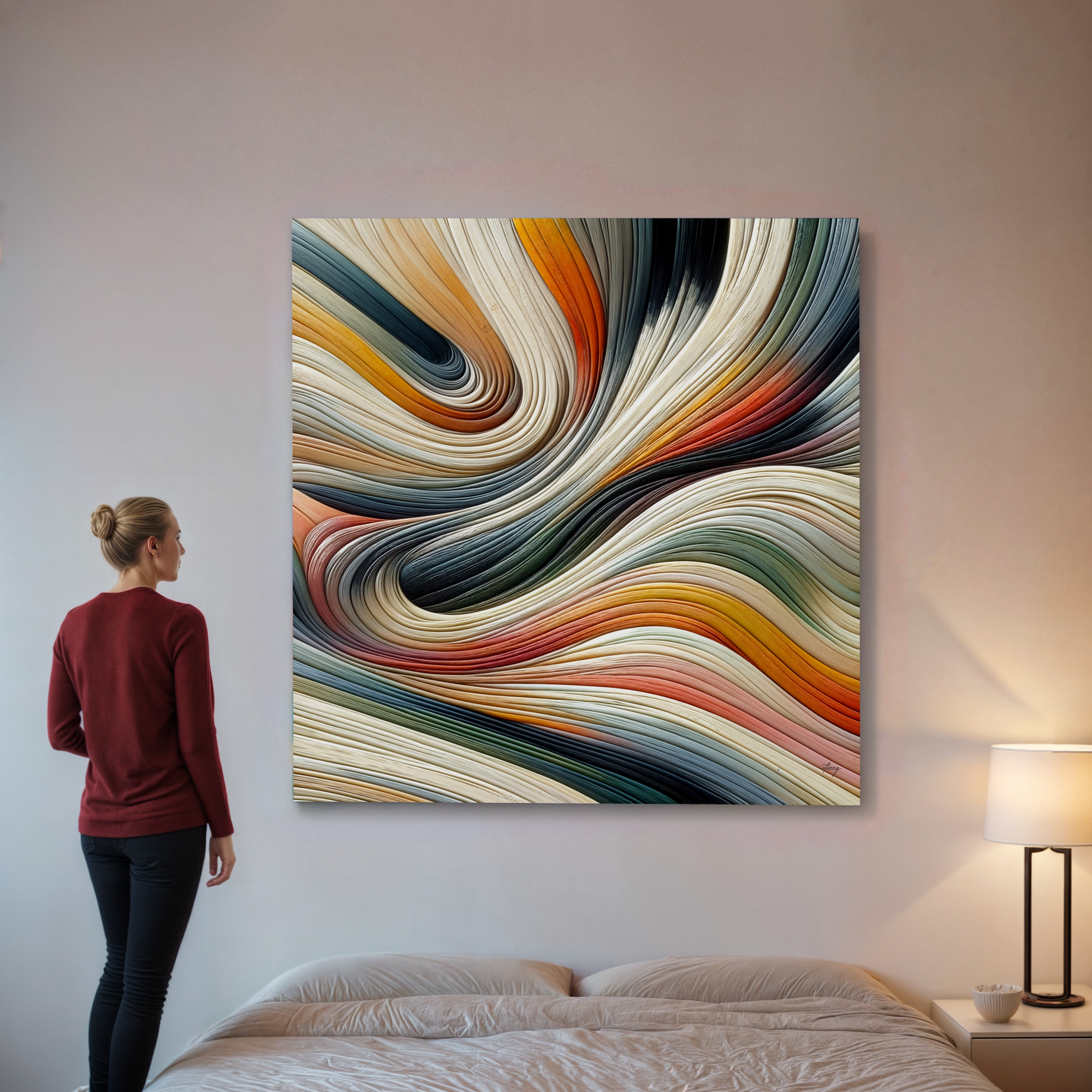 Canvas Print: "Spectral Swirl" by Tailored Canvases - product image 4 for Resin Society