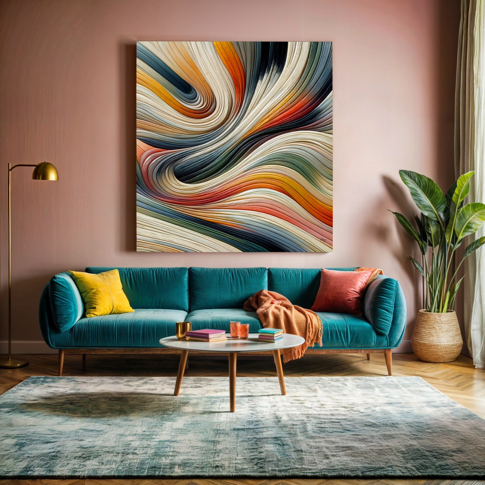 Canvas Print: "Spectral Swirl" by Tailored Canvases - main product image for Resin Society
