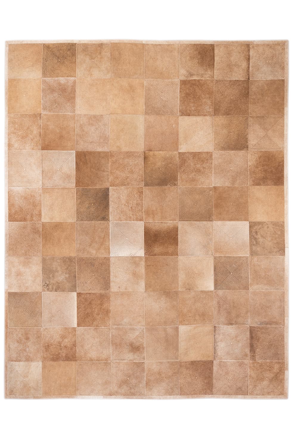 Spiral - Lasered Cowhide Rug by Homelosophy
