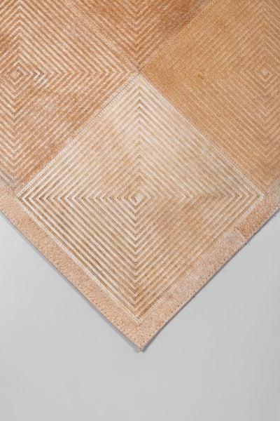 Spiral - Lasered Cowhide Rug by Homelosophy