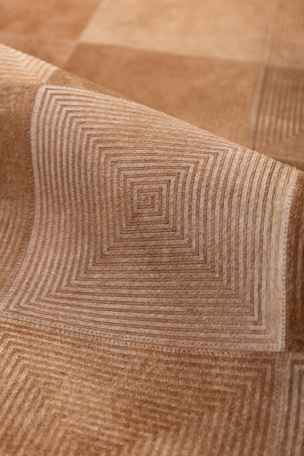 Spiral - Lasered Cowhide Rug by Homelosophy
