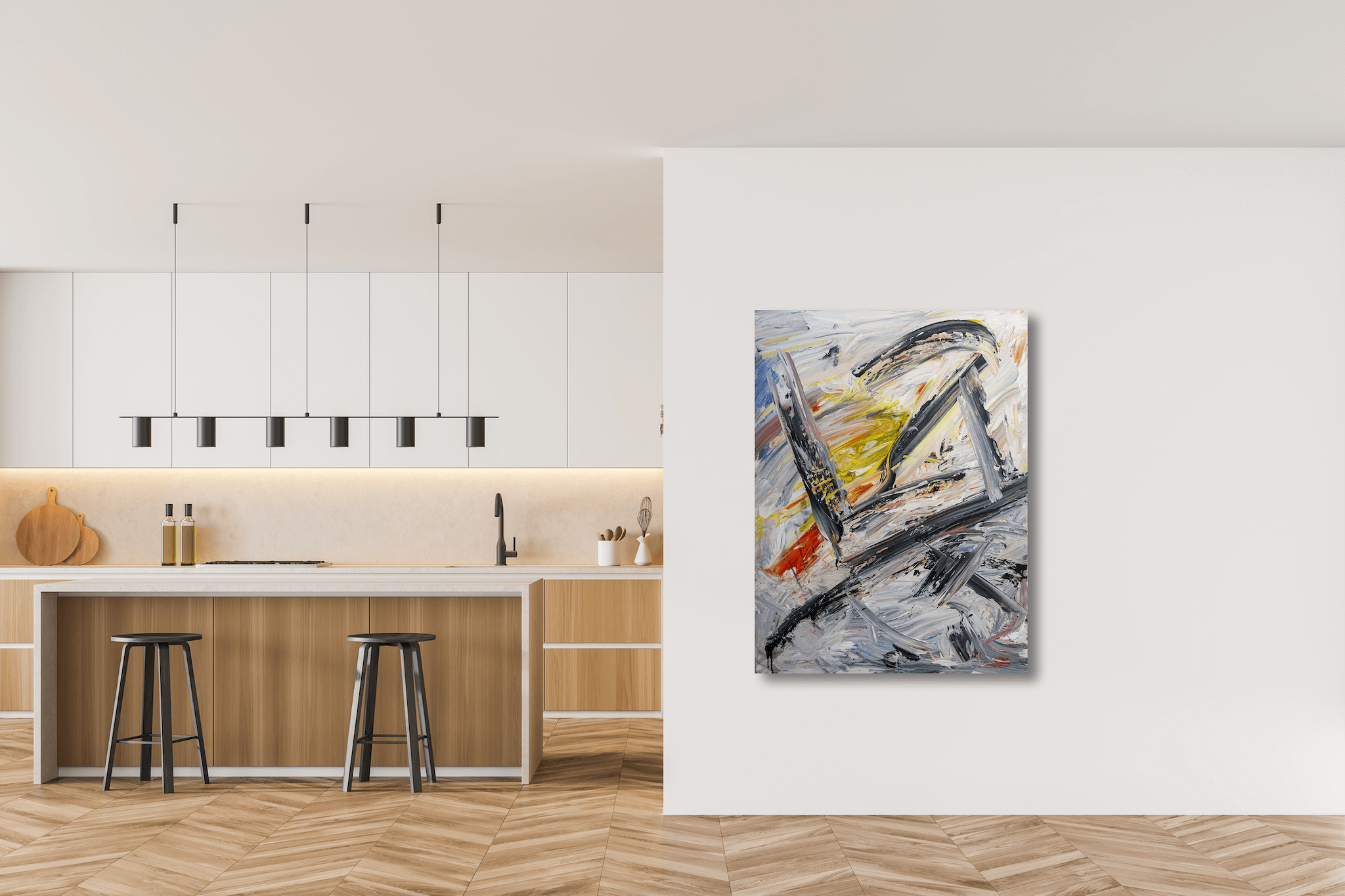 Splash Artist Enhanced Canvas Print by John Beard Collection - product image 5 for Resin Society