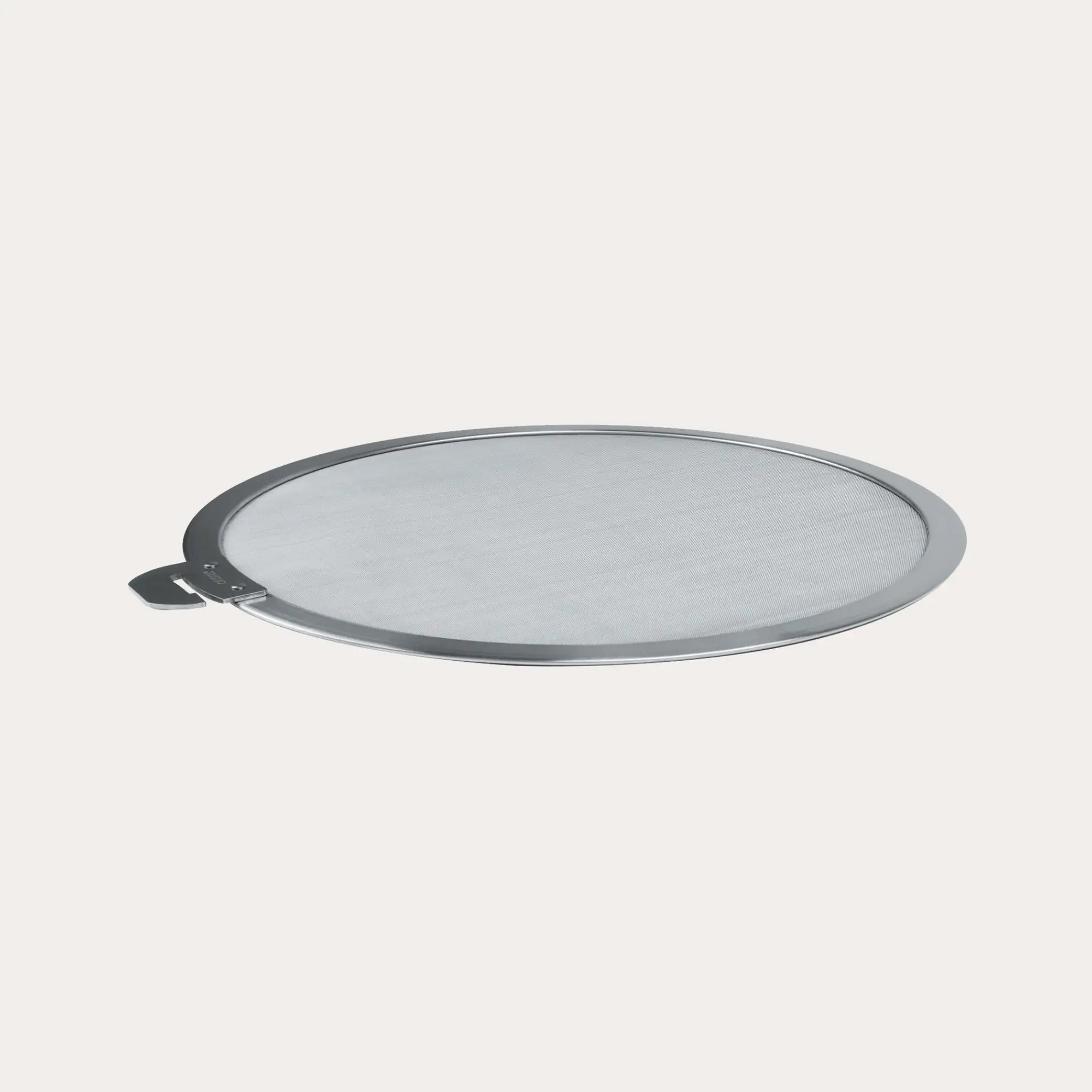 CRISTEL USA stainless steel splatter screen with brushed finish on stove