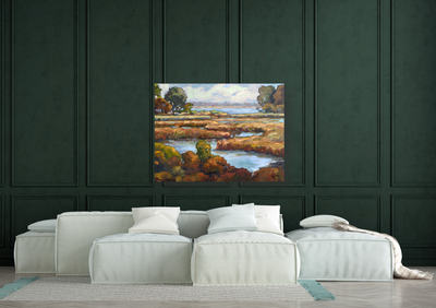 Spoonbill Marsh Artist Enhanced Canvas Print by John Beard Collection - product image 4 for Resin Society