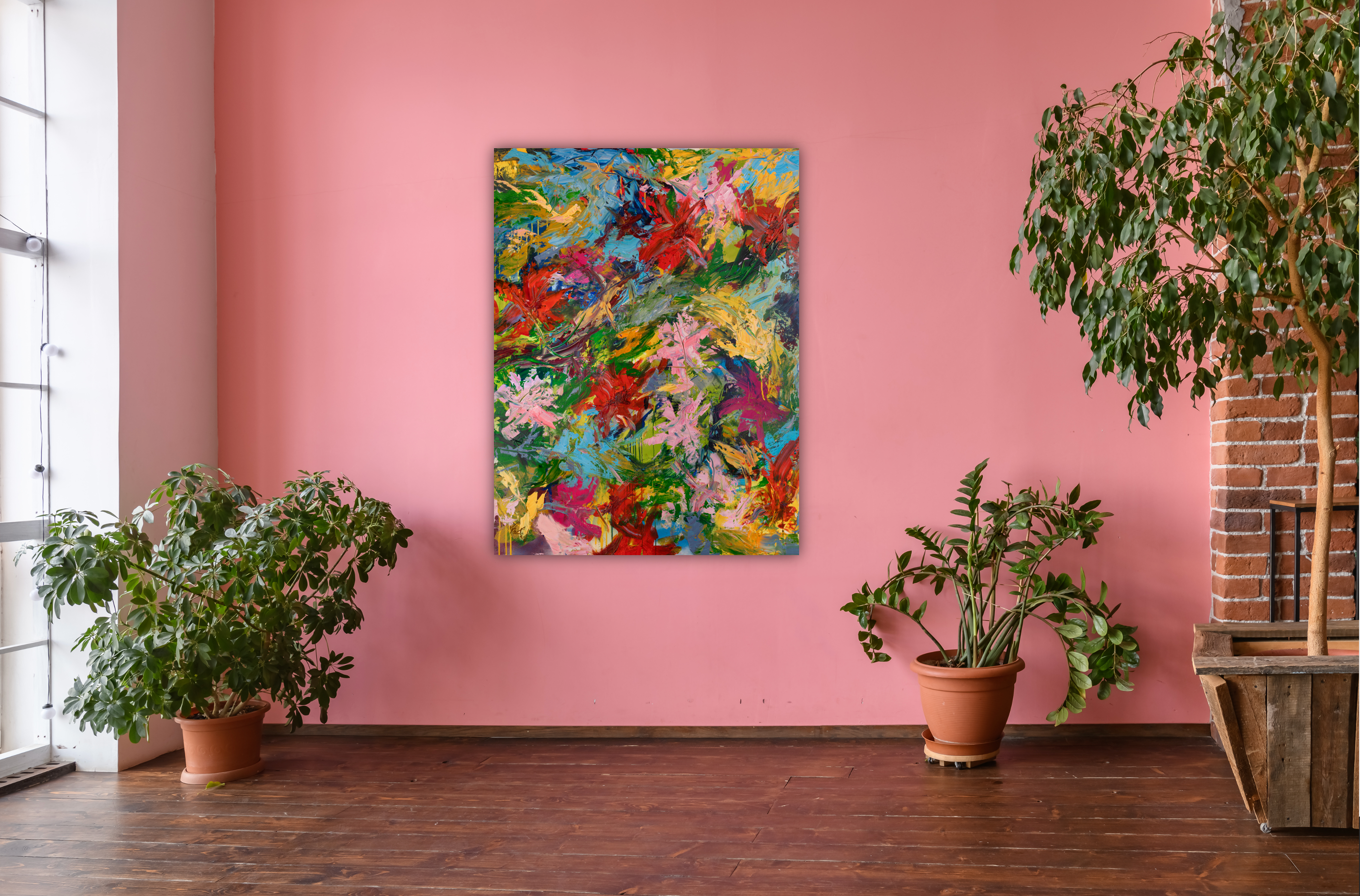 Spring Blooms Artist Enhanced Canvas Print by John Beard Collection - product image 2 for Resin Society