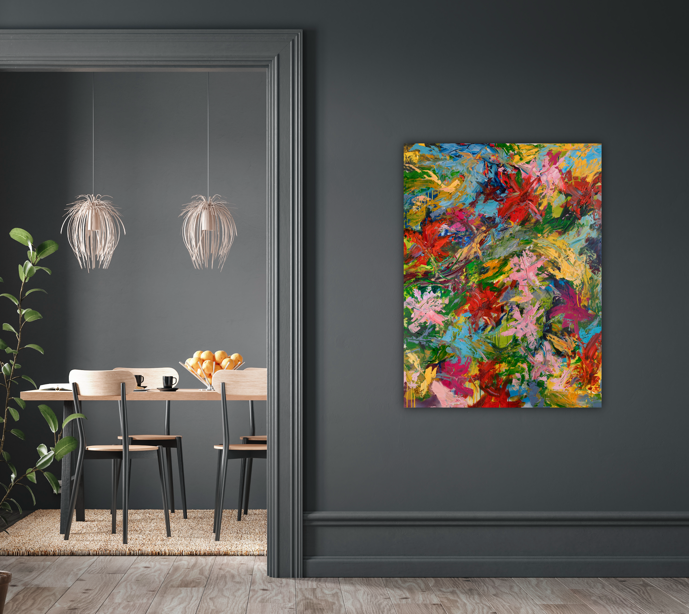 Spring Blooms Artist Enhanced Canvas Print by John Beard Collection - product image 4 for Resin Society