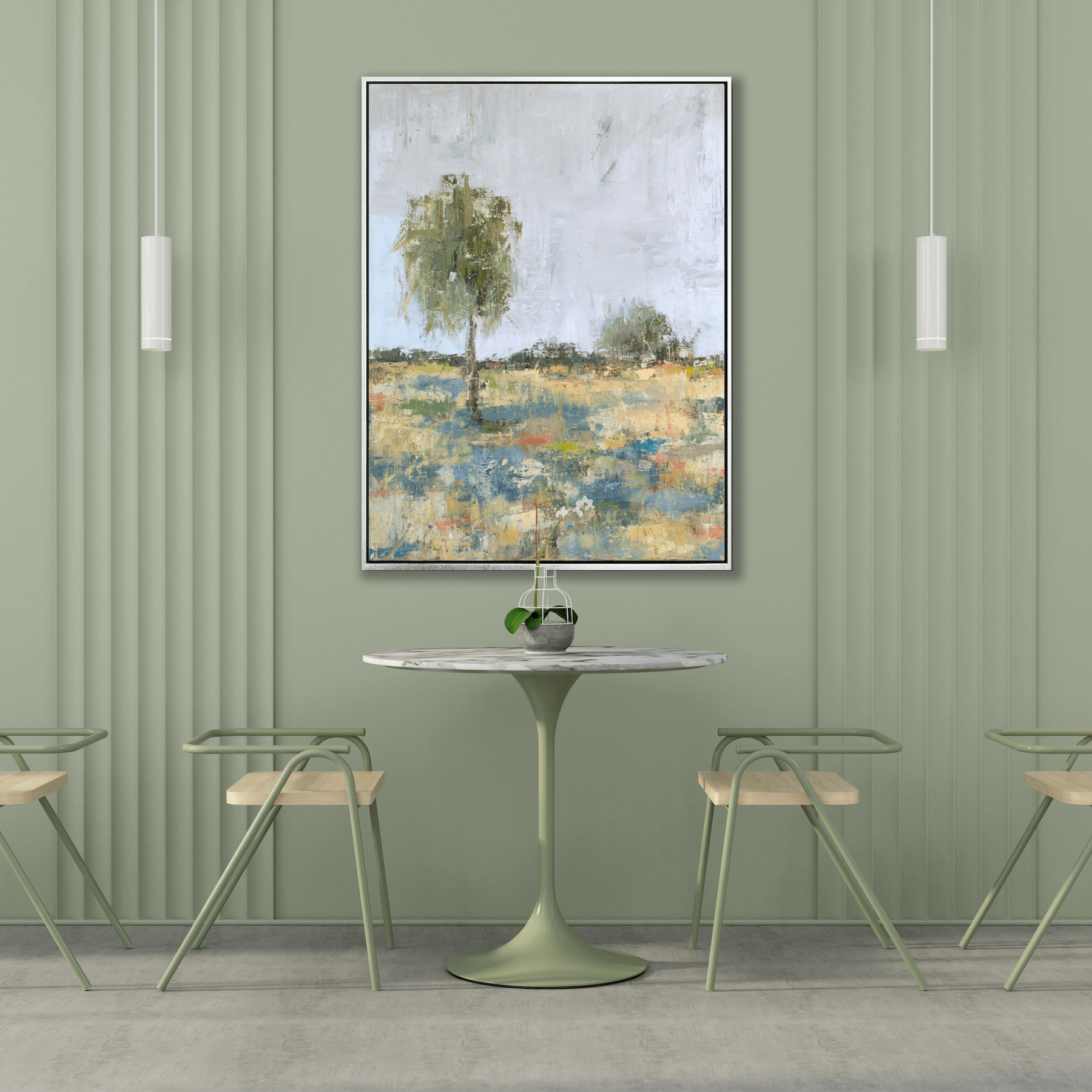 Spring Day I Artist Enhanced Canvas Print by John Beard Collection - product image 3 for Resin Society