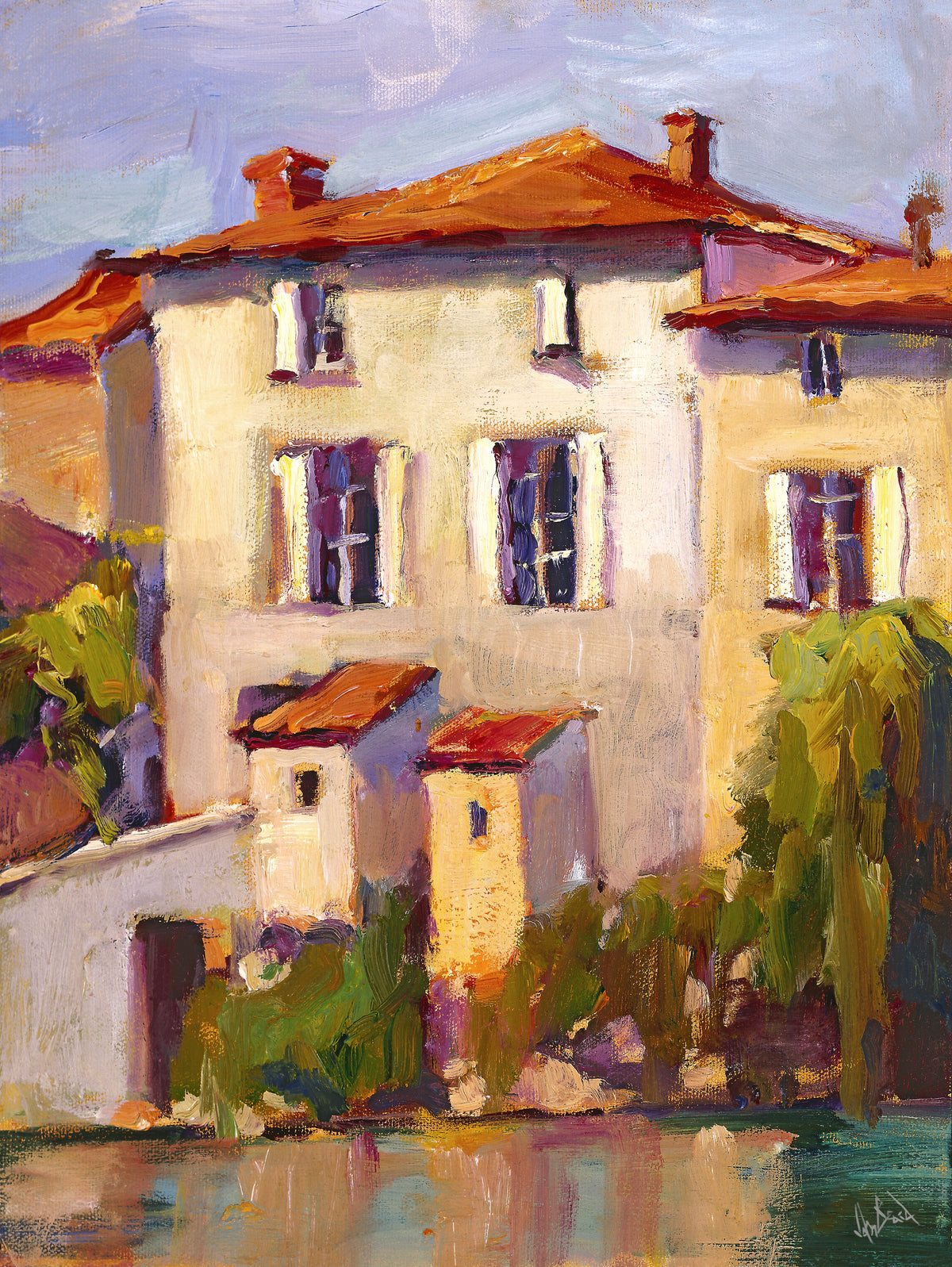St. Savignon Artist Enhanced Canvas Print by John Beard Collection - main product image for Resin Society