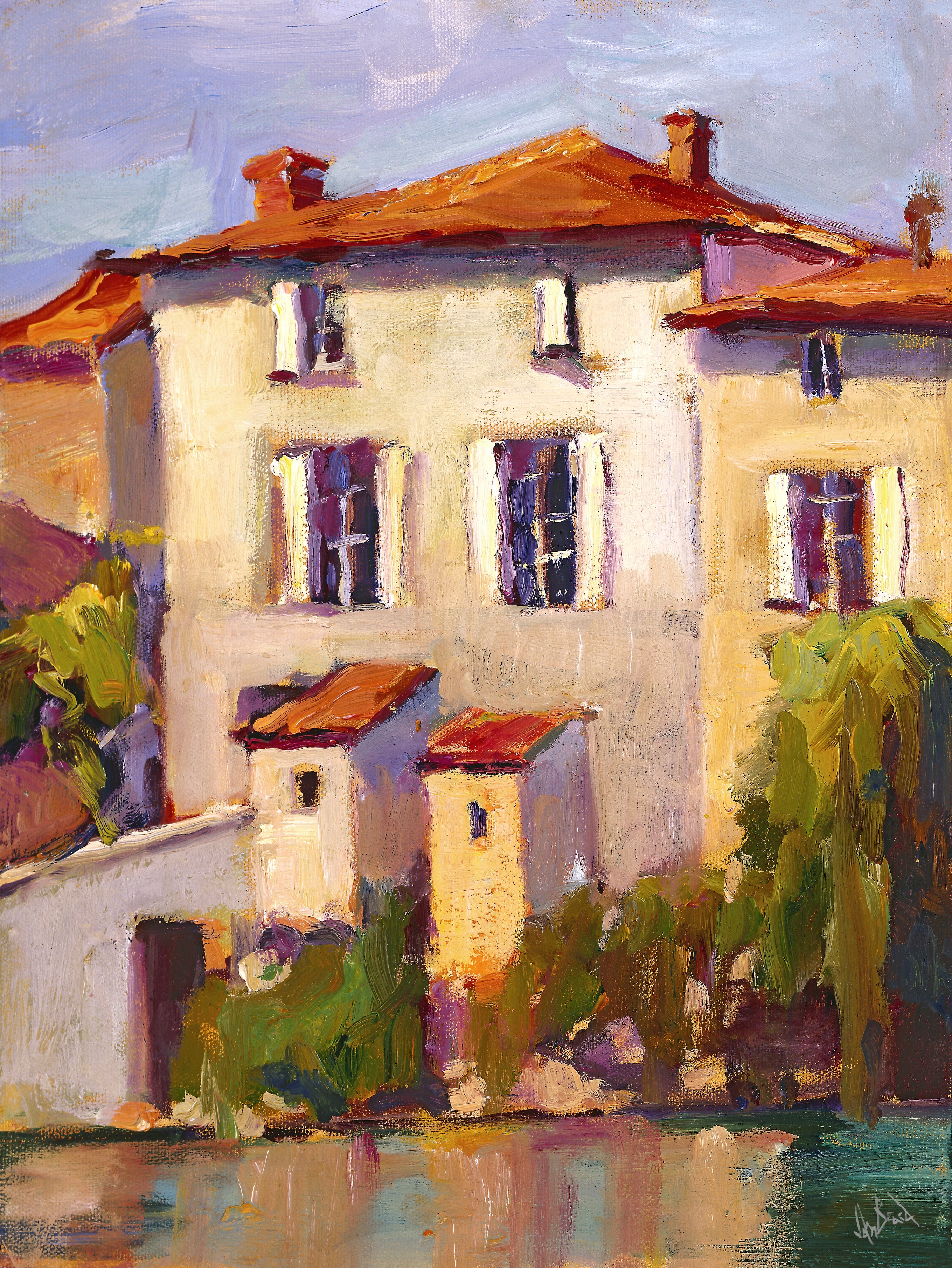 St. Savignon Artist Enhanced Canvas Print by John Beard Collection - main product image for Resin Society