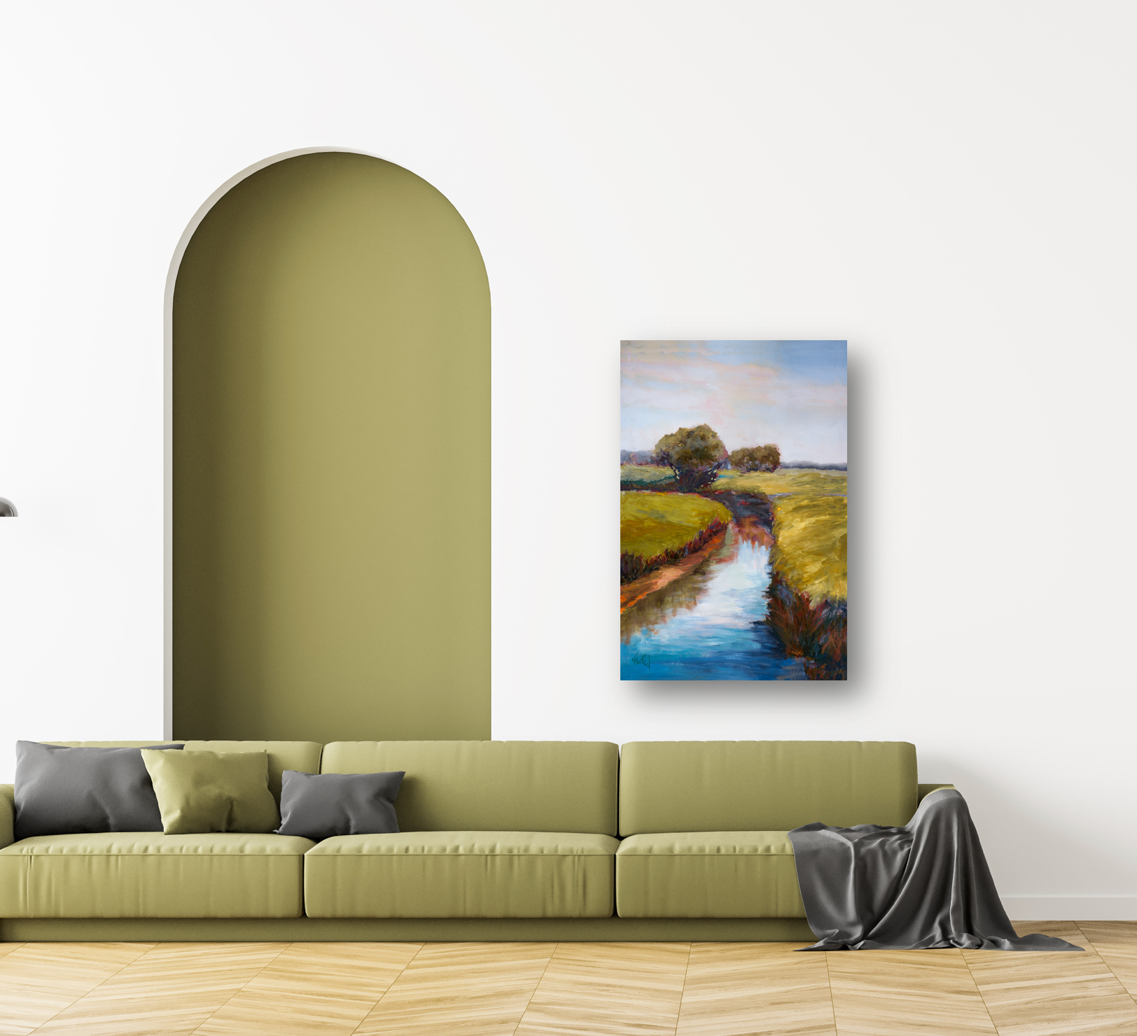 St. Simons Marsh Artist Enhanced Canvas Print by John Beard Collection - product image 2 for Resin Society