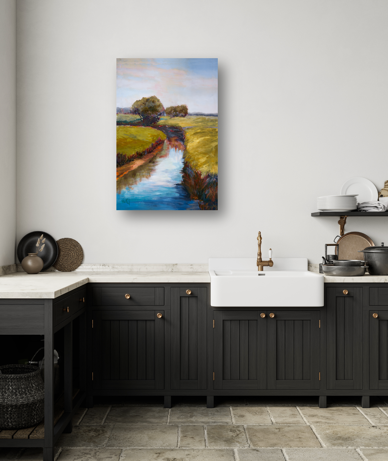St. Simons Marsh Artist Enhanced Canvas Print by John Beard Collection - product image 3 for Resin Society